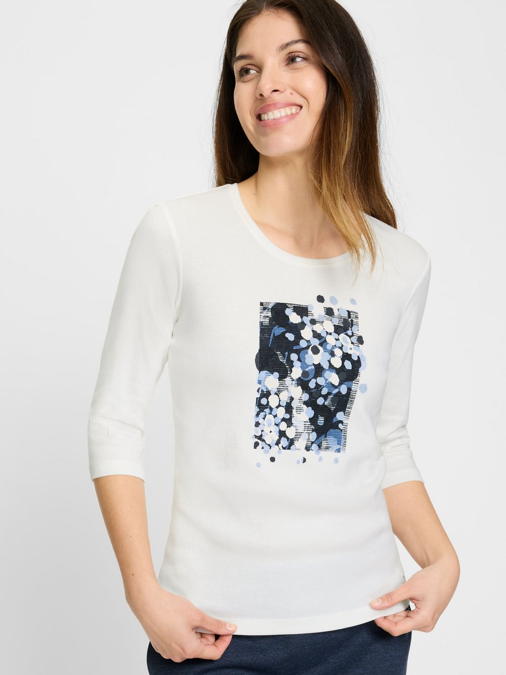 Olsen T-Shirt Damen Baumwolle bedruckt