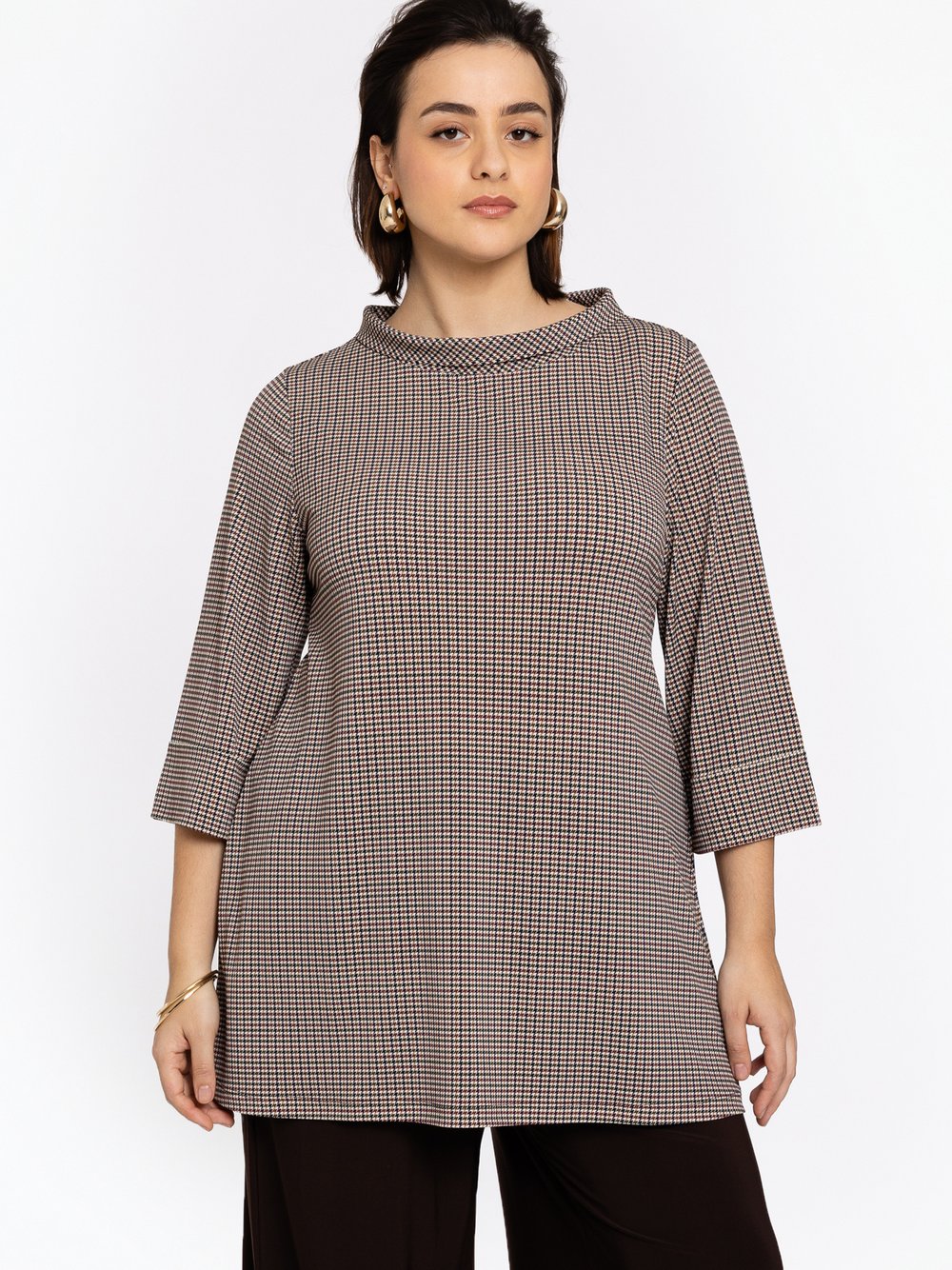 YOEK Tunika Damen kariert