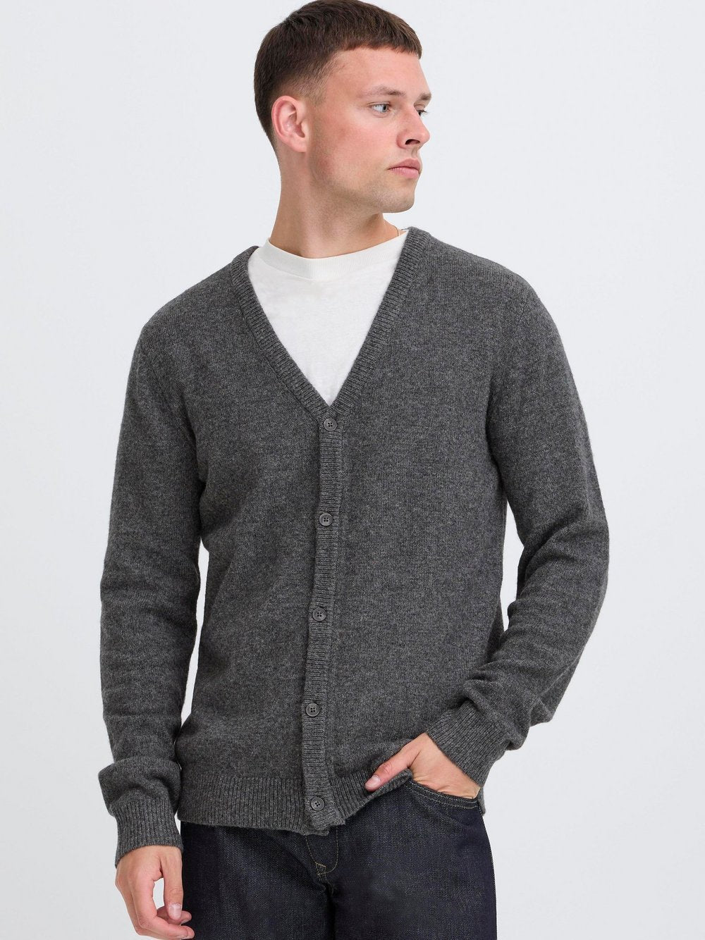 BLEND Strickjacke Herren Viskose
