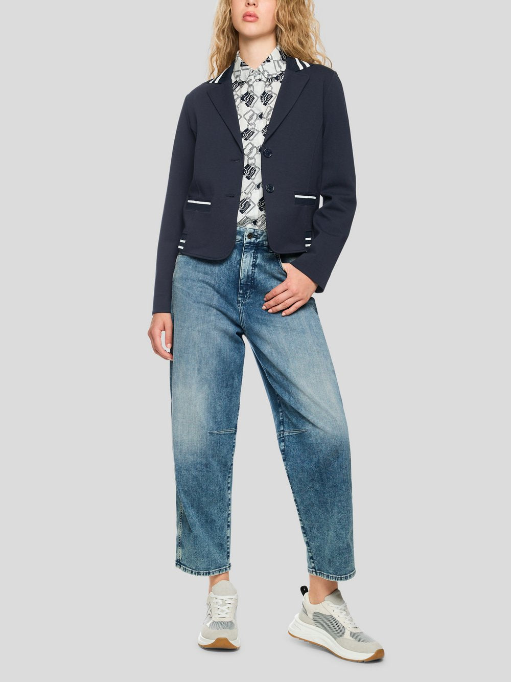 Marc Cain Blazer Damen Baumwolle gemustert