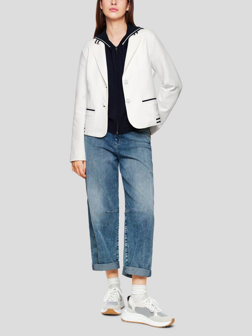 Marc Cain Blazer Damen Baumwolle gemustert