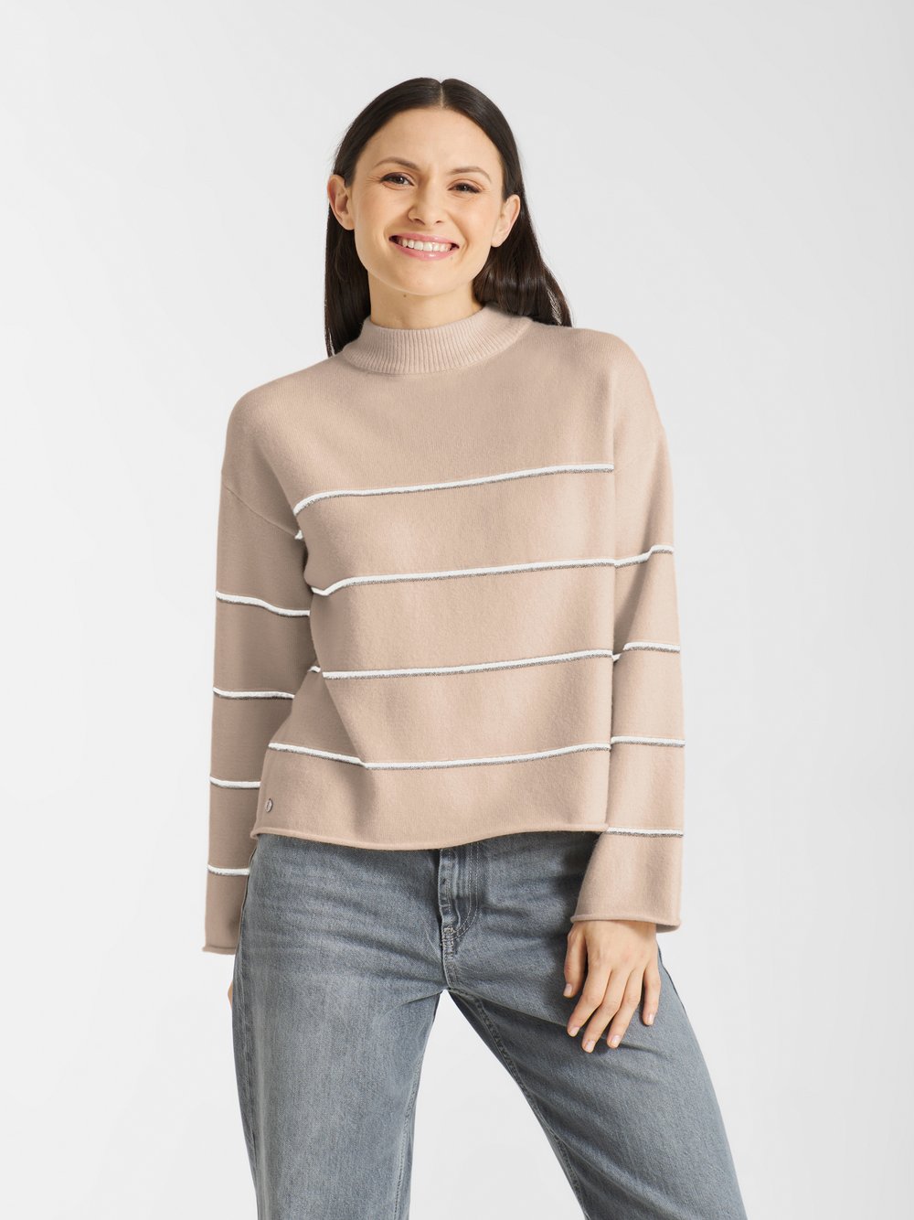 Frieda & Freddies Strickpullover Damen Viskose gestreift