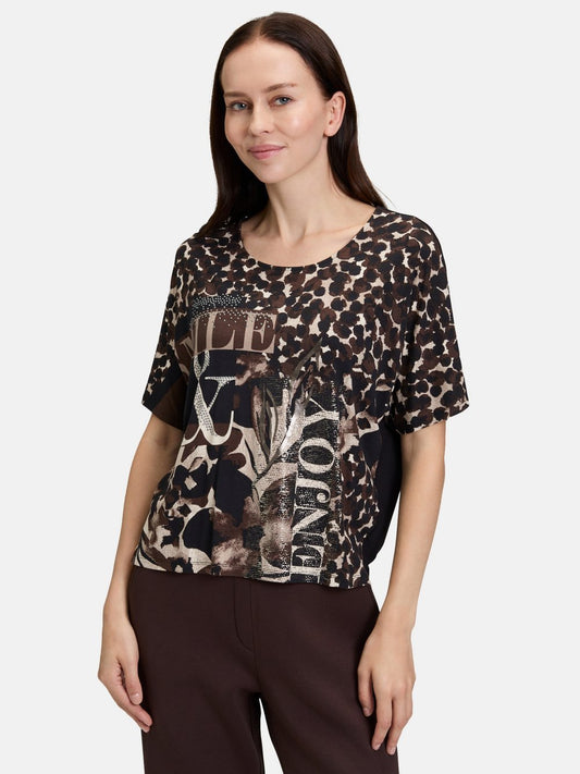 Betty Barclay Oversize-Shirt Damen Viskose gemustert