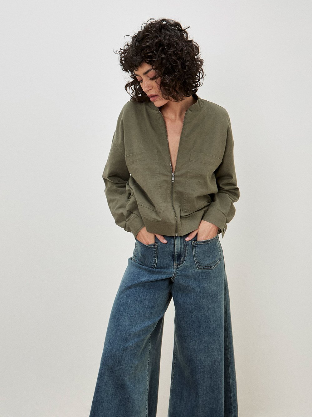 Apricot Jacke Damen Baumwolle