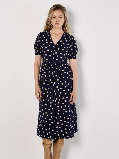 Apricot Midikleid Damen Viskose