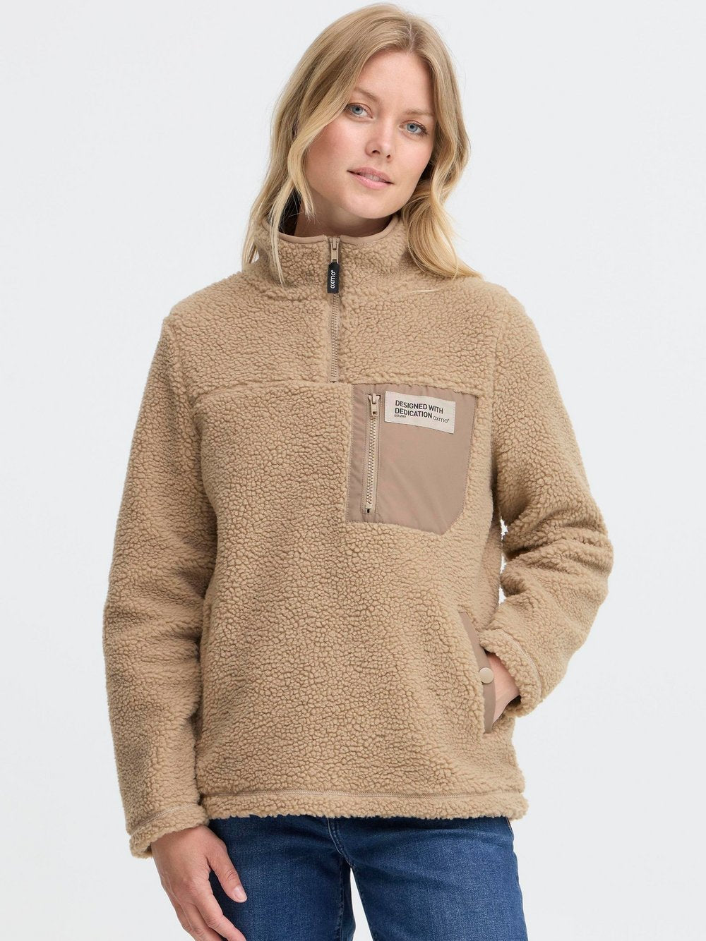 OXMO Plüschjacke Damen