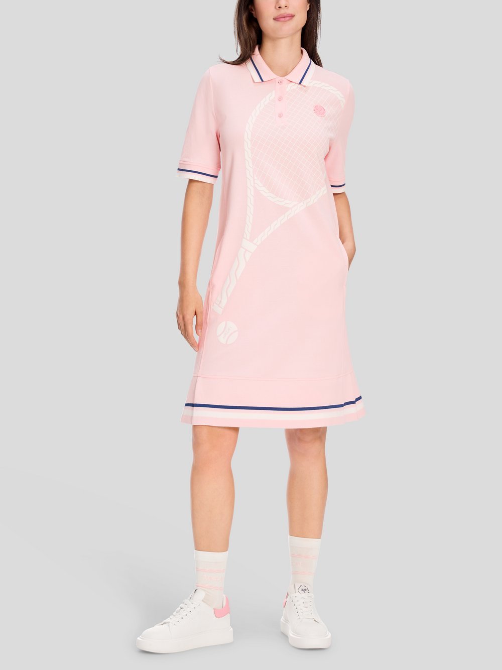 Marc Cain Kleid Damen Baumwolle gemustert