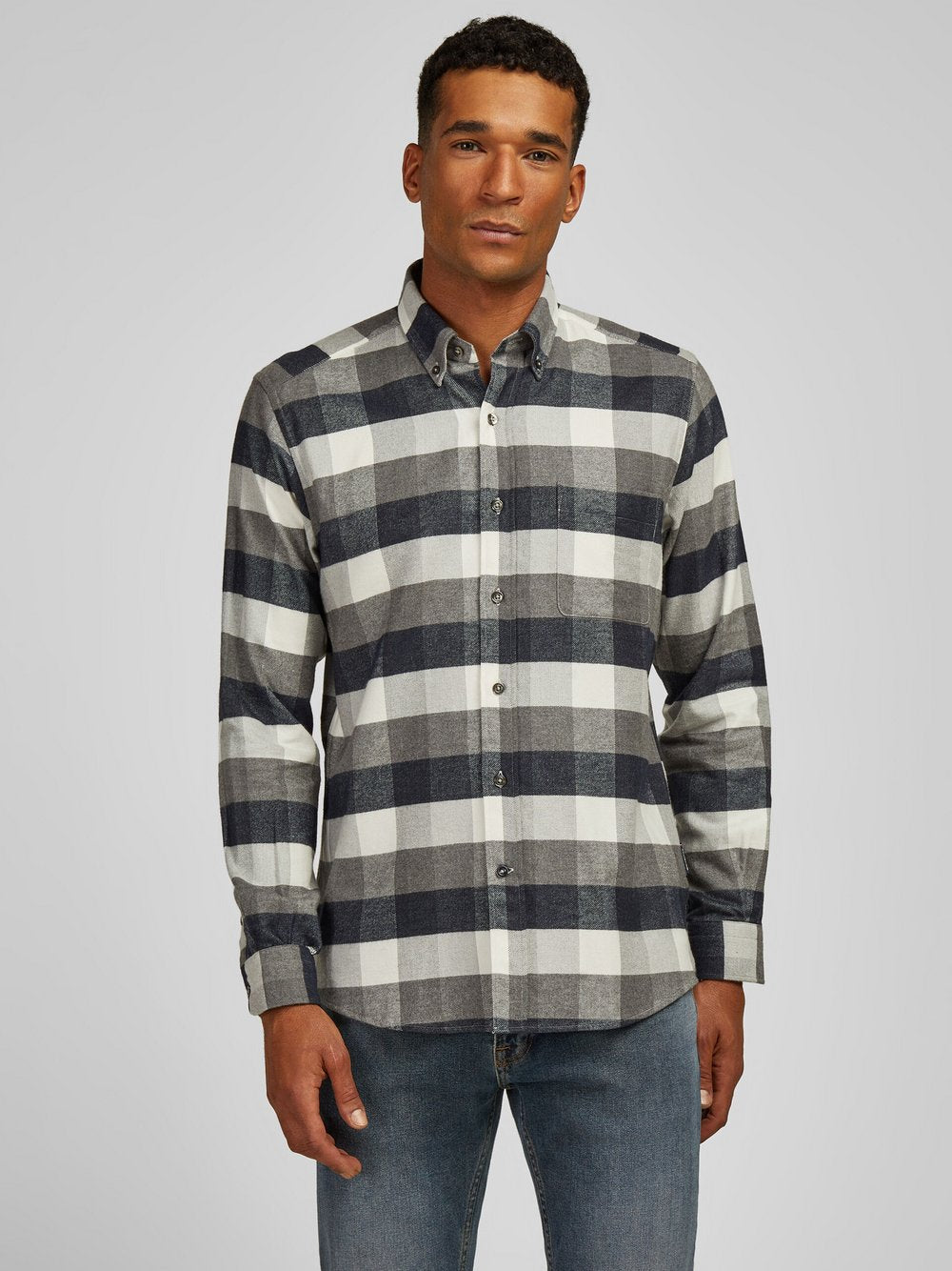 Daniel Hechter Hemd Herren Regular Fit Baumwolle kariert