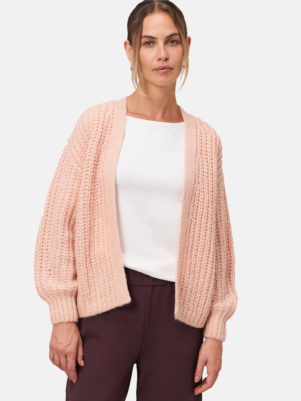 zero Strickjacke Damen Baumwolle gemustert