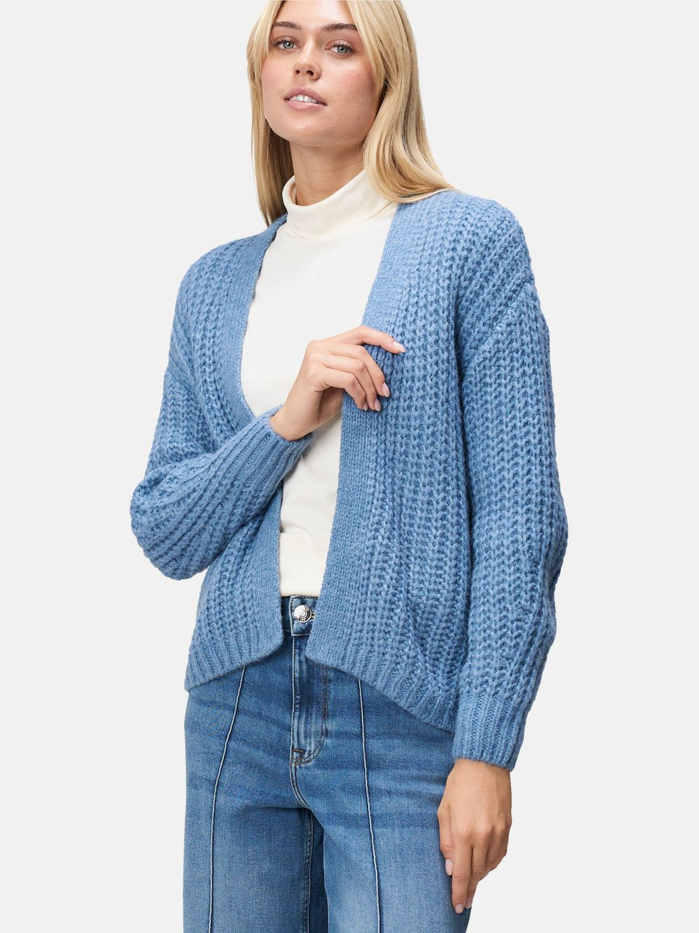 zero Strickjacke Damen Baumwolle gemustert