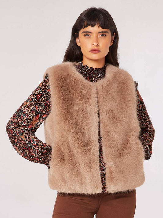 Apricot Jacke Damen strukturiert