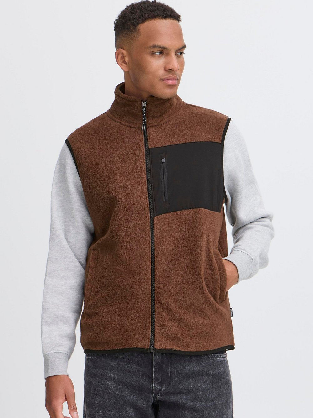 BLEND Fleeceweste Herren