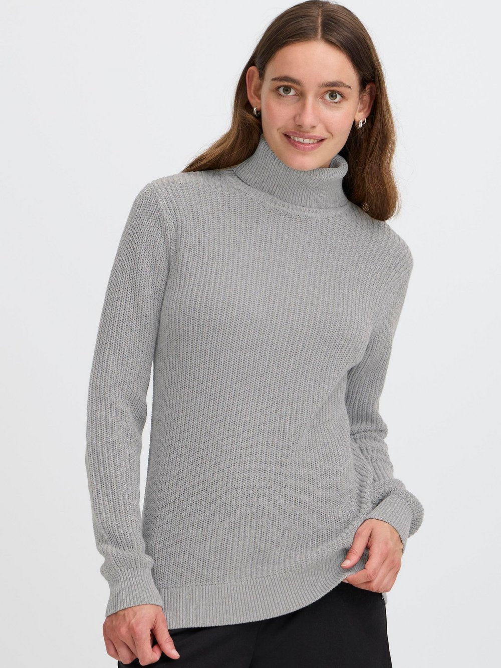 OXMO Rollkragenpullover Damen Baumwolle