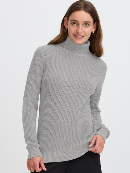 OXMO Rollkragenpullover Damen Baumwolle