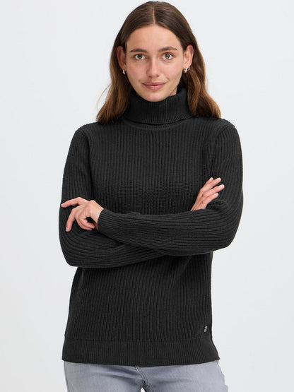 OXMO Rollkragenpullover Damen Baumwolle
