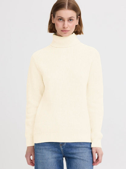 OXMO Rollkragenpullover Damen Baumwolle