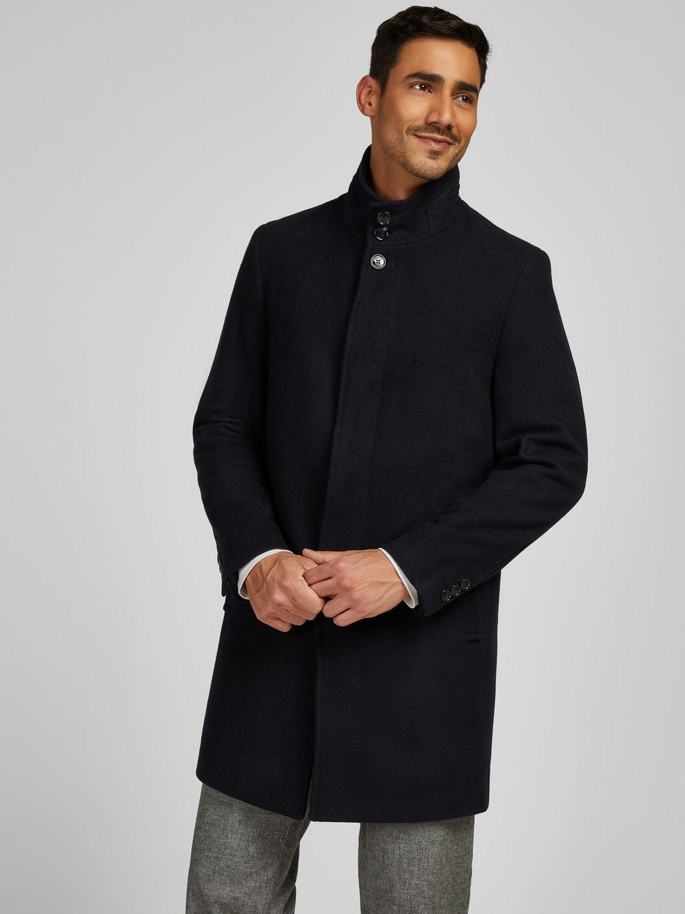 Daniel Hechter Mantel Herren Wolle