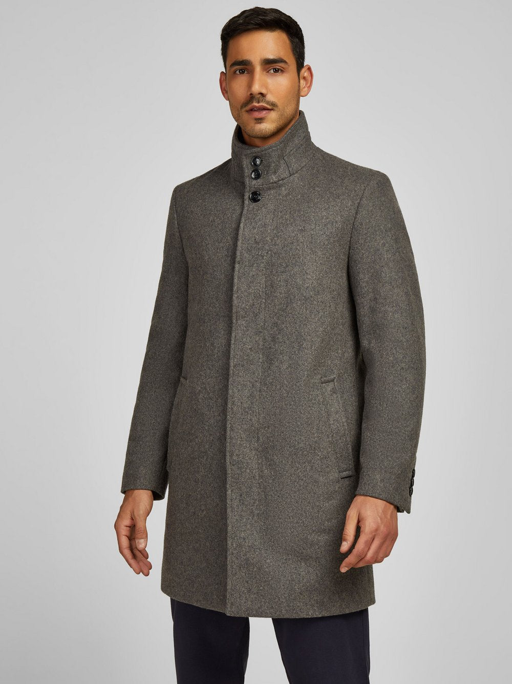 Daniel Hechter Mantel Herren Wolle