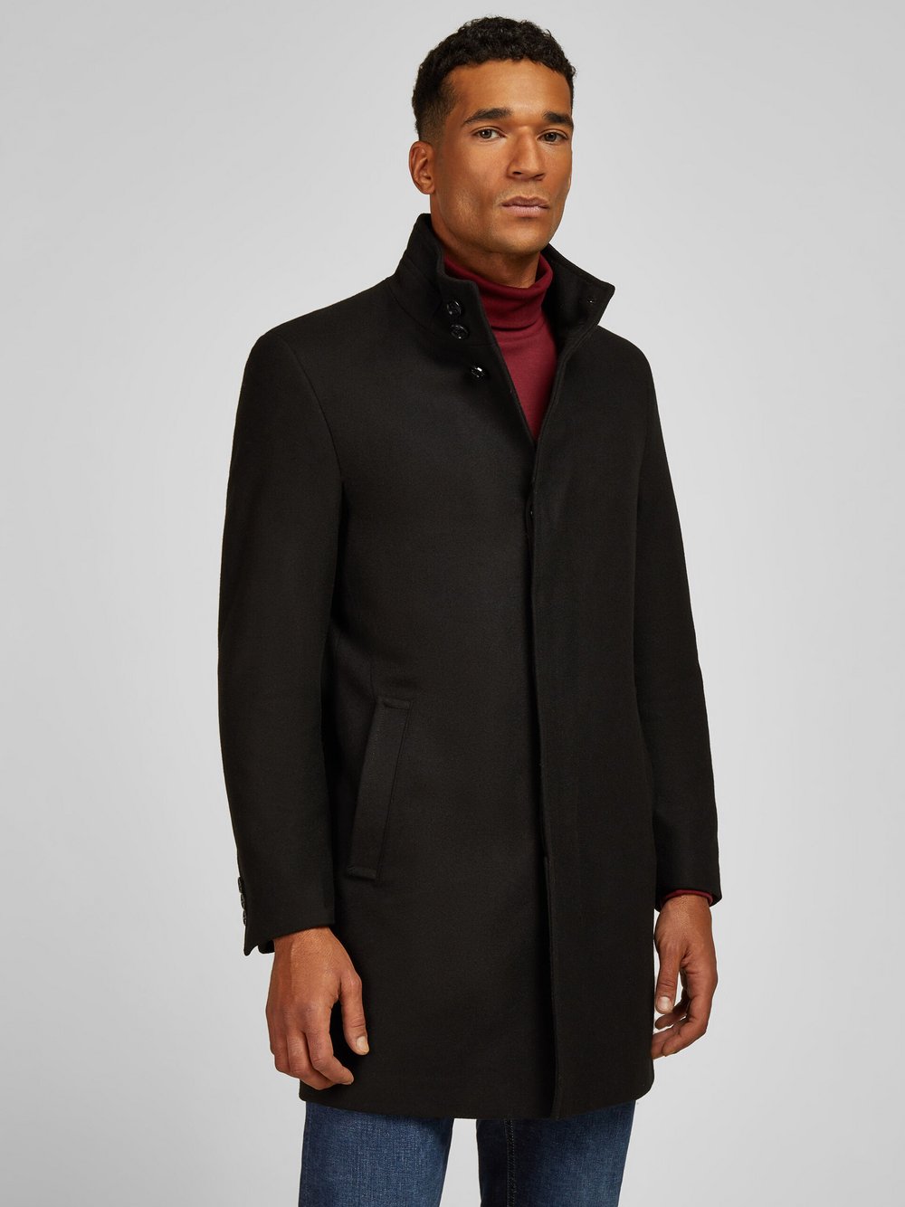 Daniel Hechter Mantel Herren Wolle