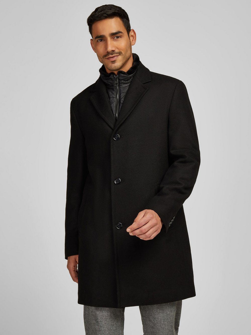 Daniel Hechter Mantel Herren Wolle