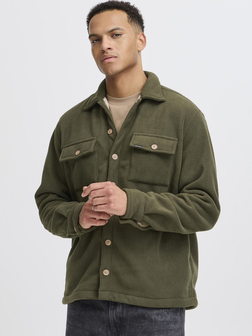 BLEND Hemdjacke Herren kariert