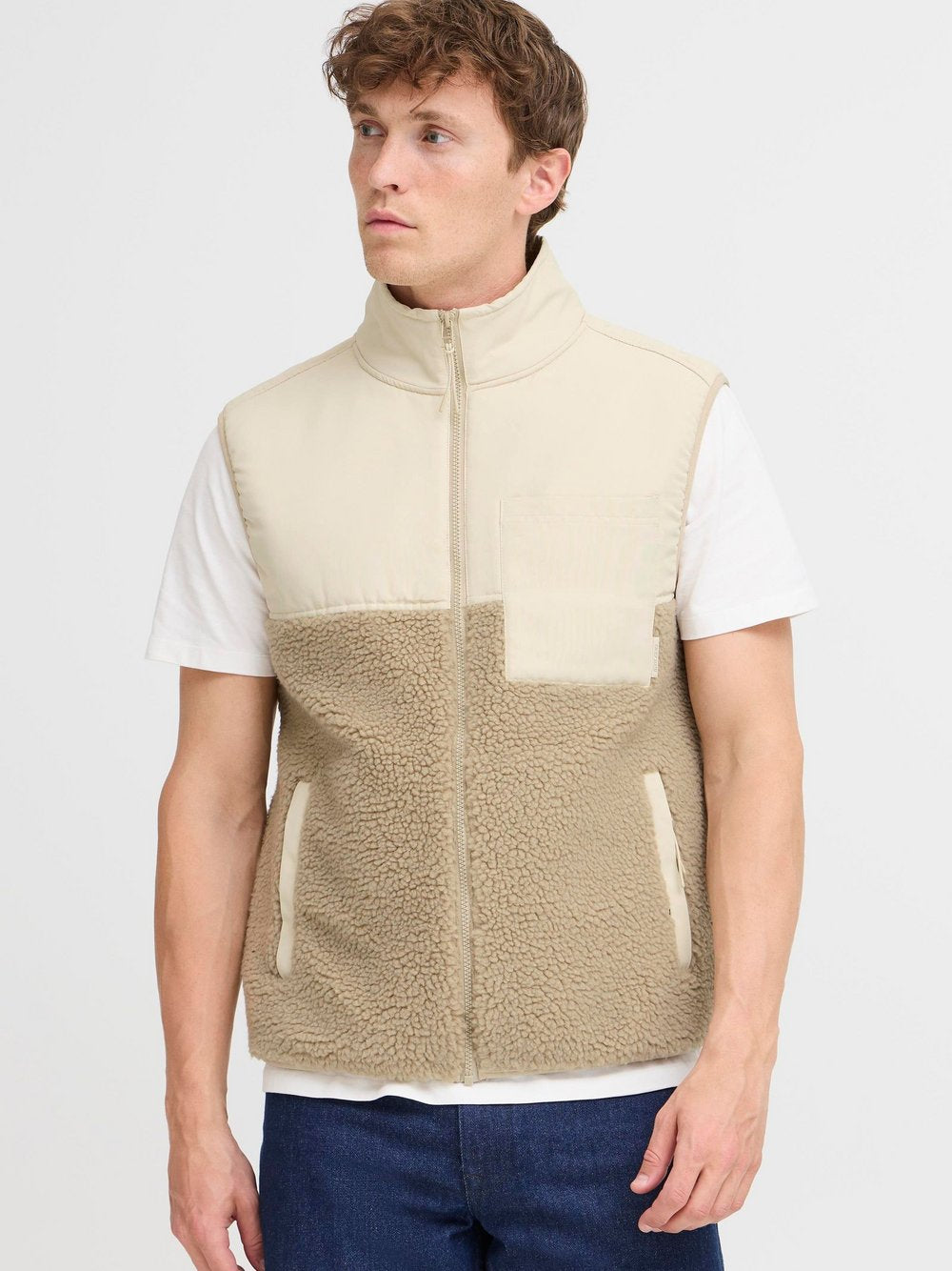 BLEND Plüschweste Herren