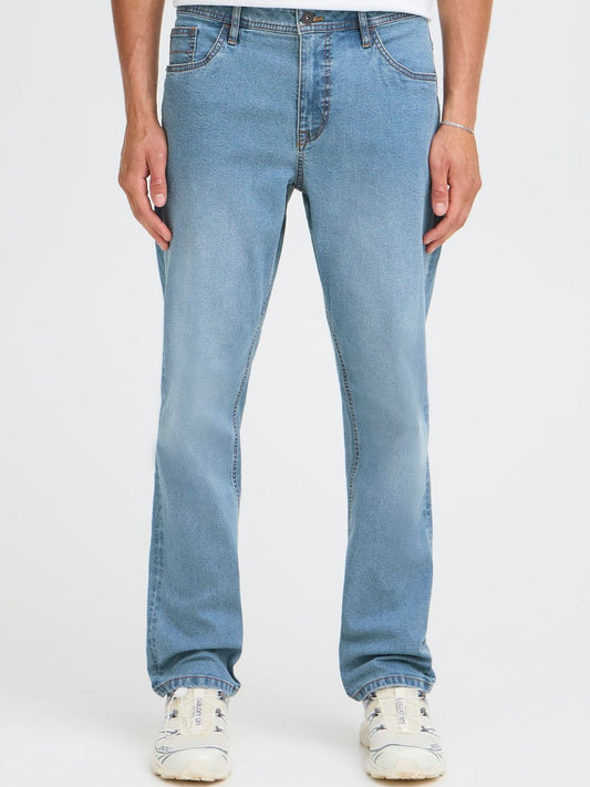 Solid Straight-Jeans Herren