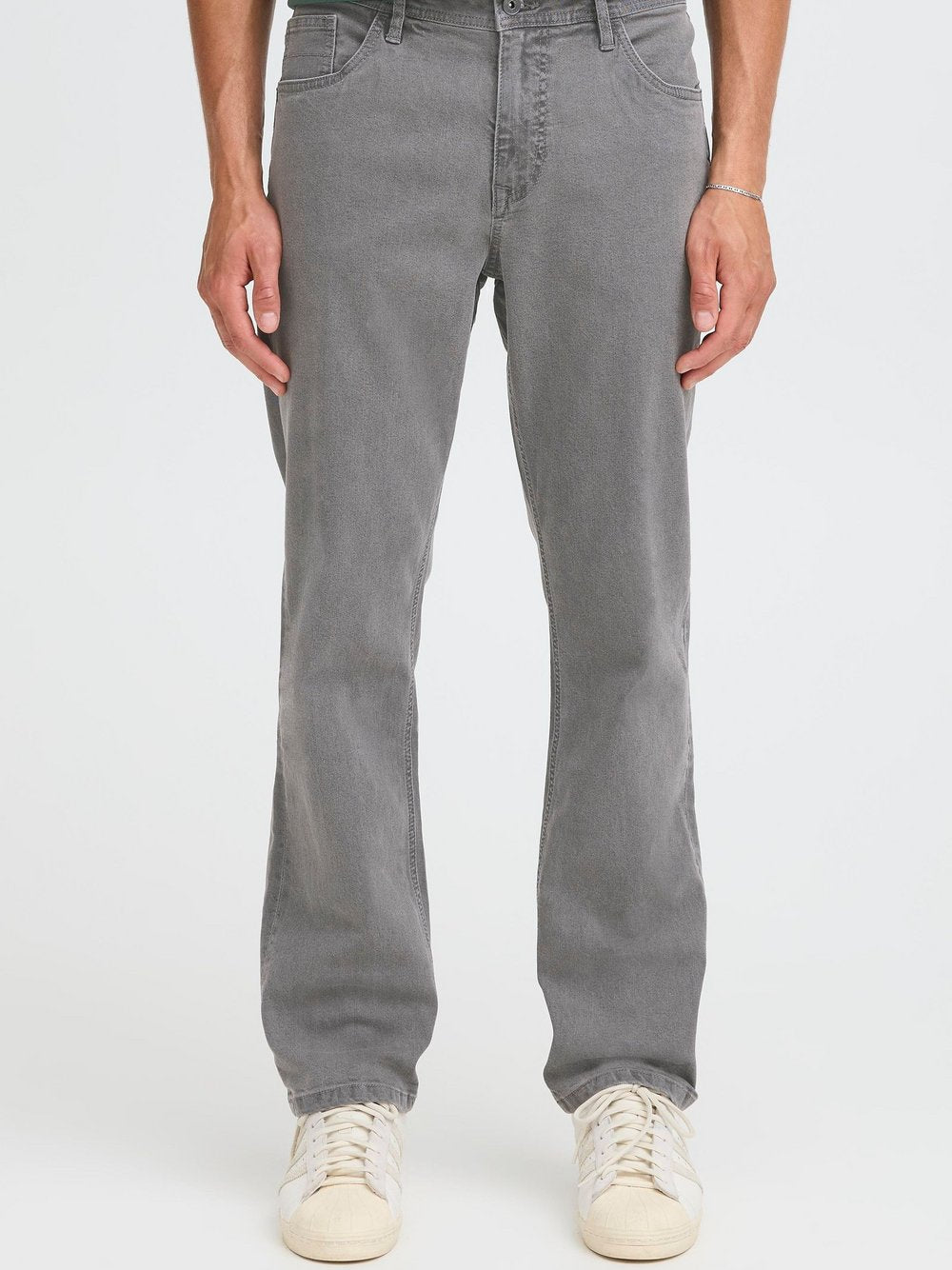 Solid Straight-Jeans Herren