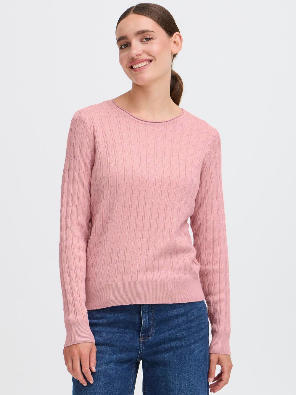 OXMO Rollkragenpullover Damen Baumwolle