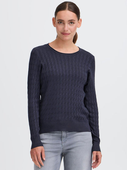 OXMO Rollkragenpullover Damen Baumwolle