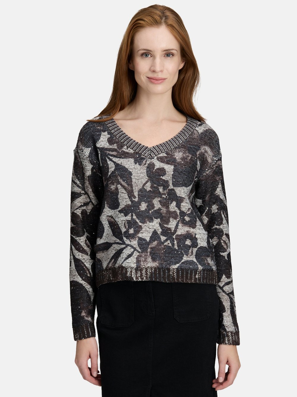 Betty Barclay Grobstrick-Pullover Damen gemustert