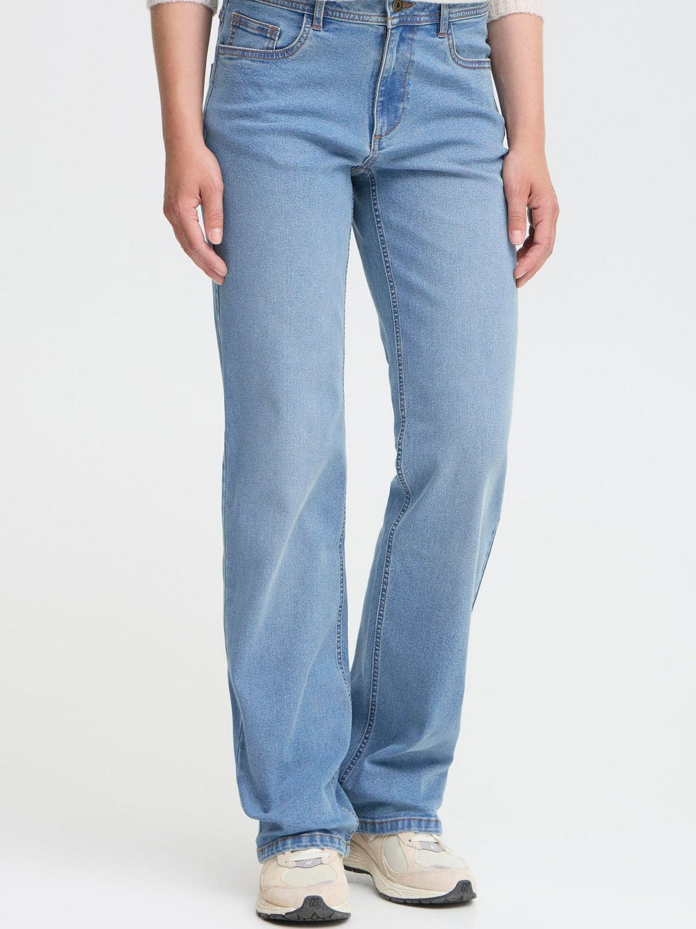 OXMO Straight-Jeans Damen Baumwolle
