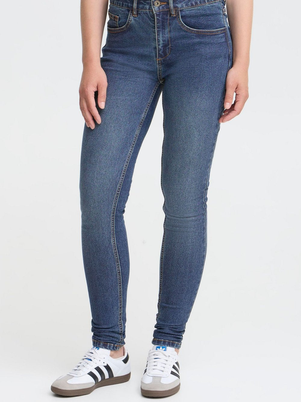 OXMO Slim-fit-Jeans Damen Baumwolle