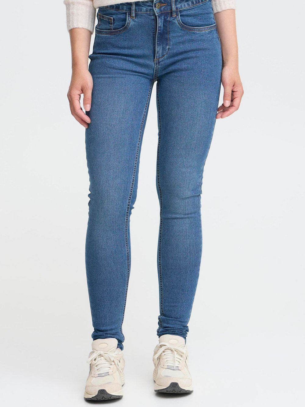 OXMO Slim-fit-Jeans Damen Baumwolle