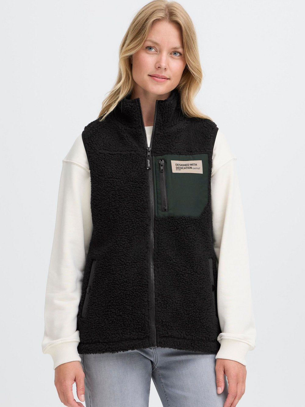 OXMO Plüschweste Damen