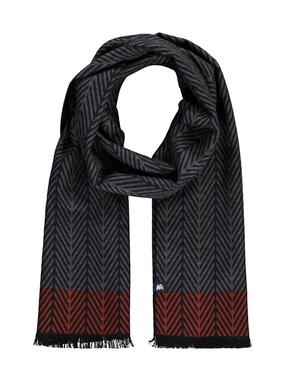 LERROS Wollschal Herren Viskose gemustert