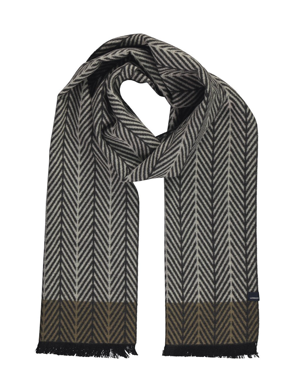 LERROS Wollschal Herren Viskose gemustert