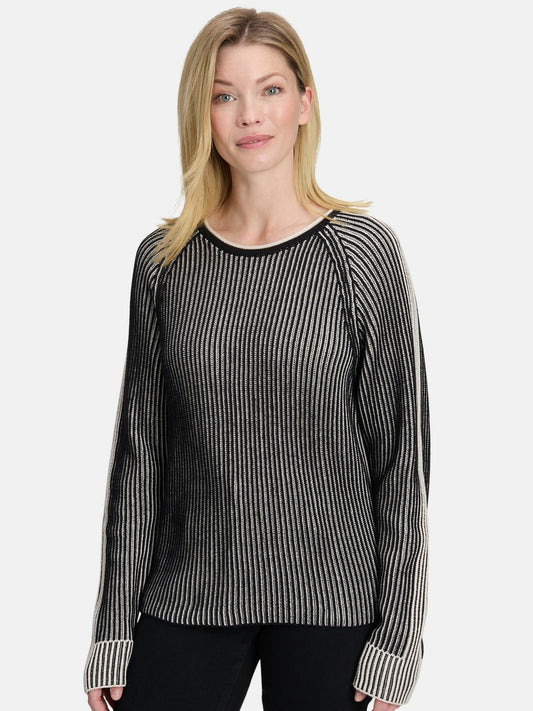 Betty Barclay Grobstrick-Pullover Damen Baumwolle gemustert