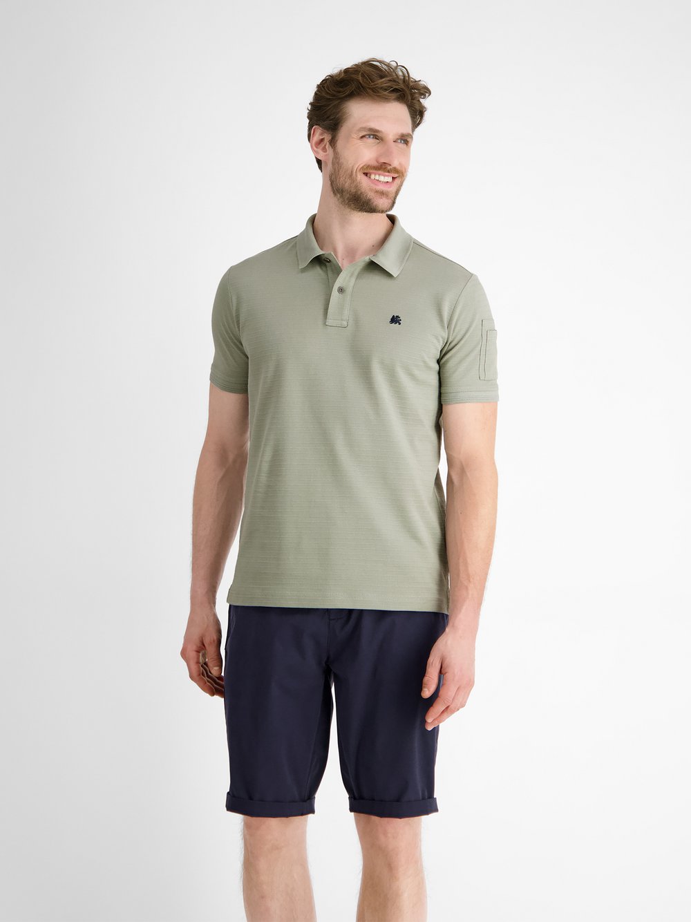 LERROS Poloshirt Herren Baumwolle gestreift