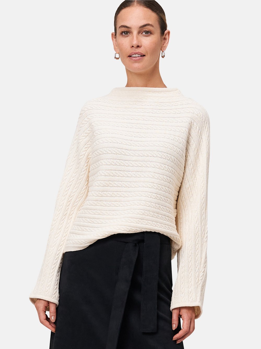 zero Strickjacke Damen Baumwolle gemustert