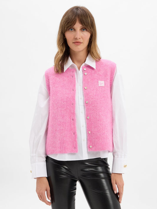 american vintage Strickweste mit Alpakaanteil Damen