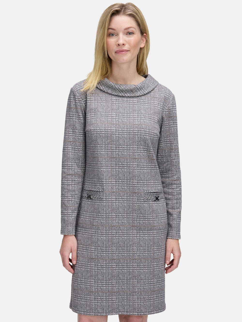 Betty Barclay Sweatkleid Damen Baumwolle kariert