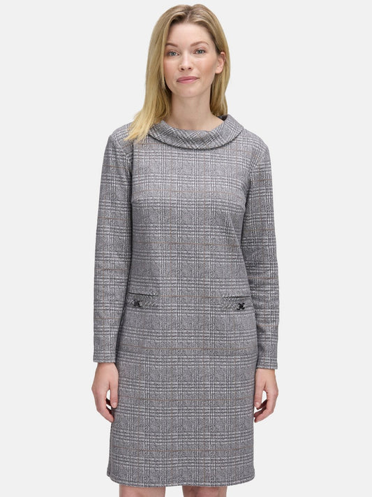 Betty Barclay Sweatkleid Damen Baumwolle kariert