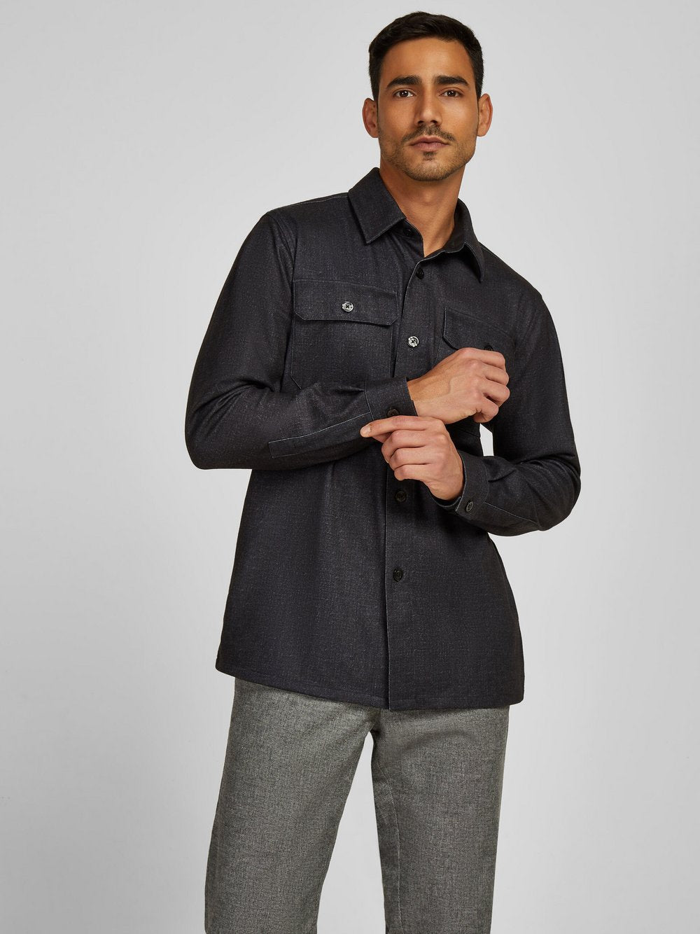 Daniel Hechter Hemd Herren Regular Fit meliert