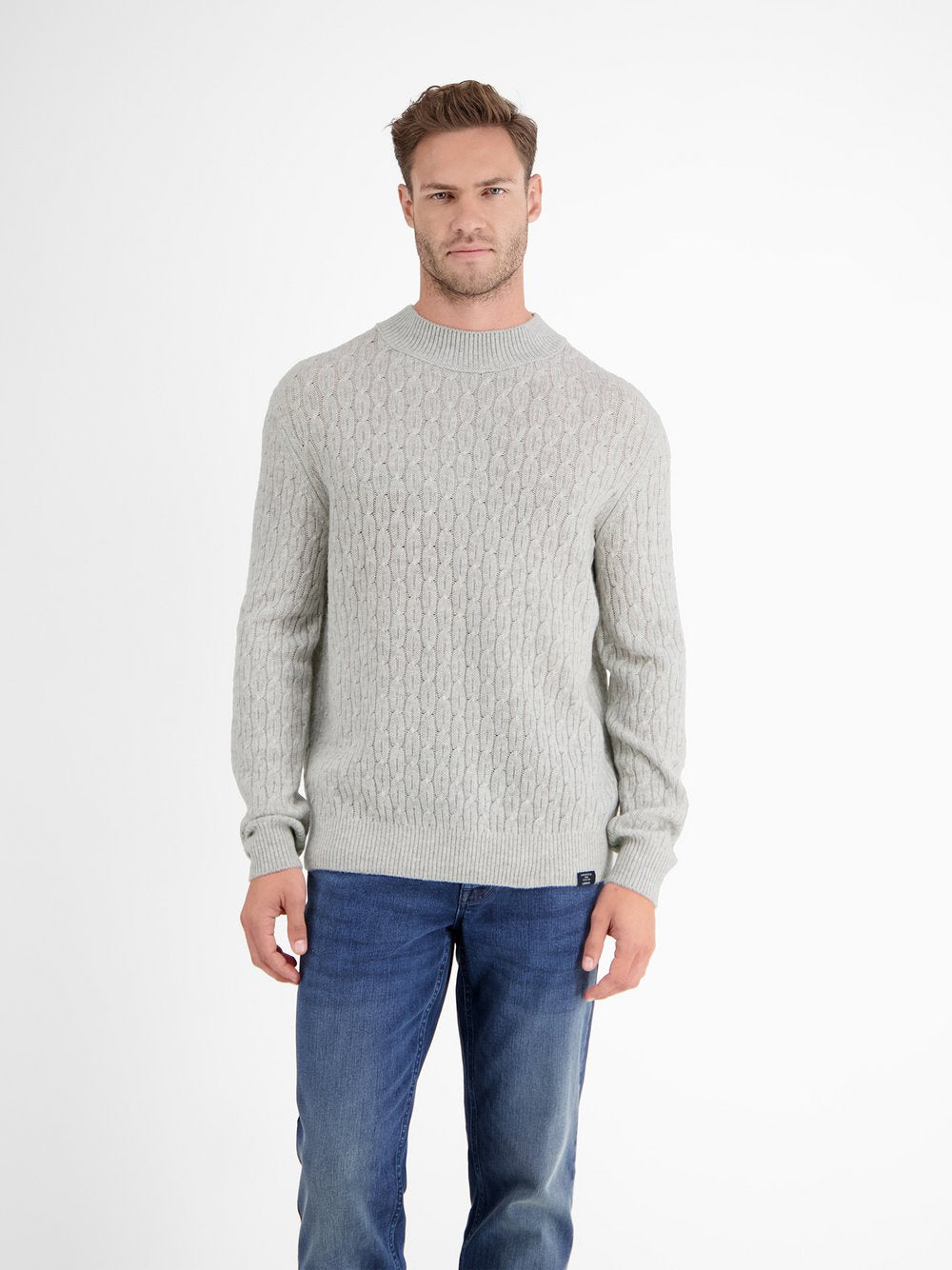 LERROS Strickpullover Herren Schurwolle