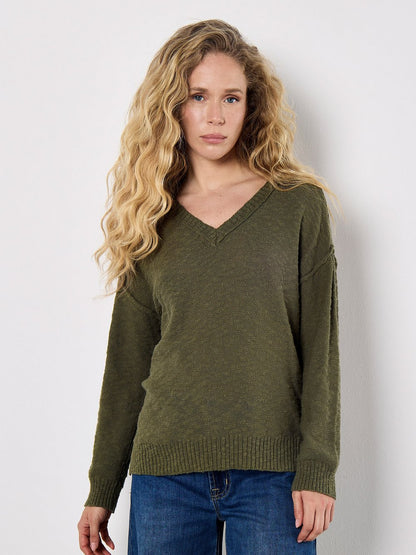 Apricot Pullover Damen Baumwolle