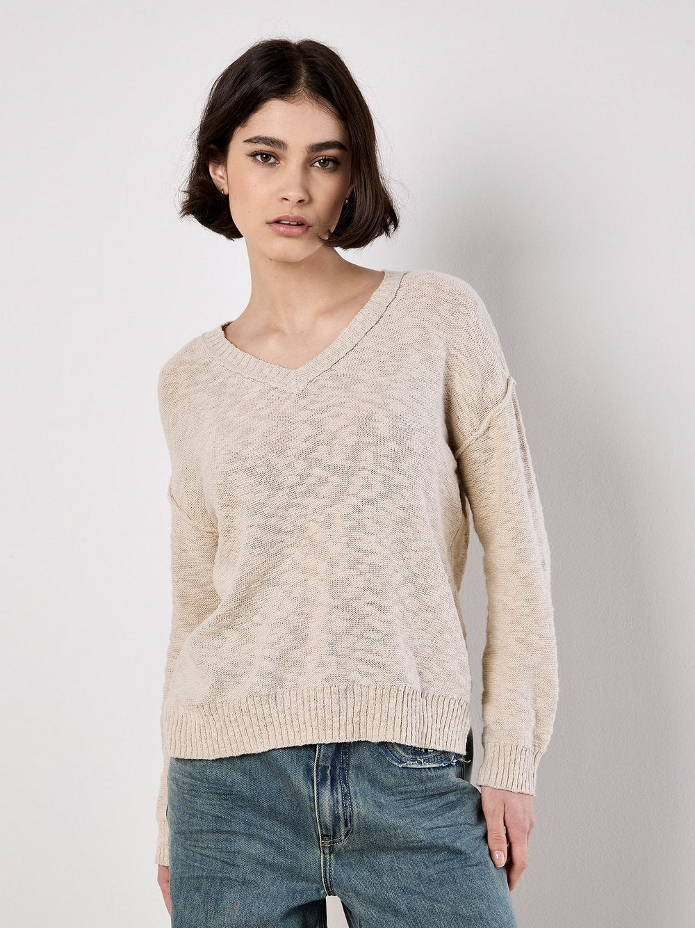 Apricot Pullover Damen Baumwolle