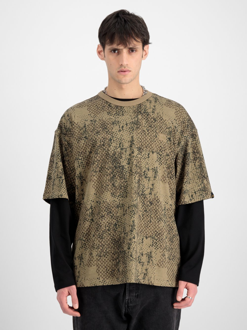 Alpha Industries T-Shirt Herren Baumwolle gemustert