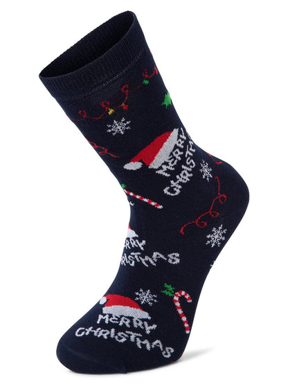 Marie Lund Socken Damen Baumwolle gemustert