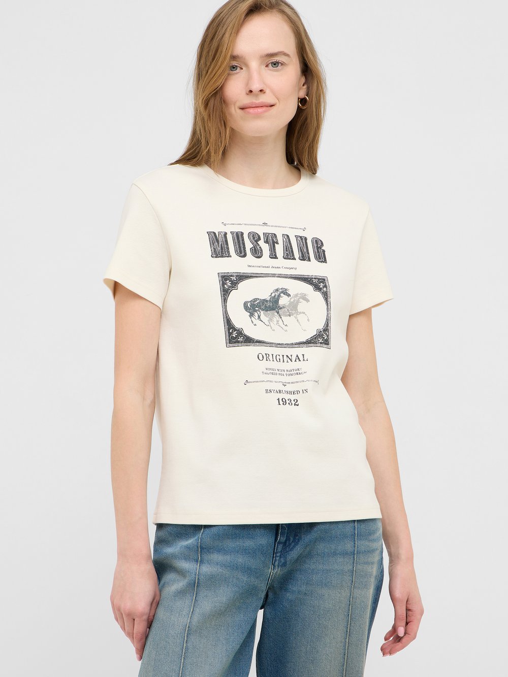 Mustang T-Shirt Damen Baumwolle bedruckt